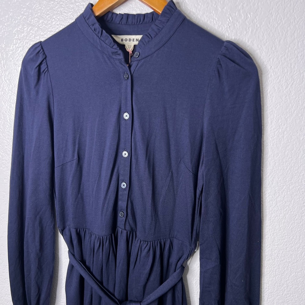 Boden Navy Blue Long Sleeve Midi Dress - Picture 3 of 10